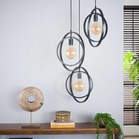 Hanglamp Tricia 3-lamps - Charcoal