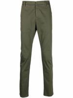 DONDUP pantalon chino à coupe slim - Vert