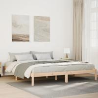 Bedframe extra lang zonder matras massief grenenhout 200x220 cm