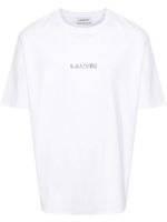 Lanvin logo-embroidered cotton T-shirt - Blanc