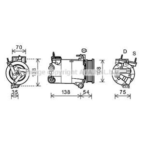 Ava Cooling Airco compressor FDK478