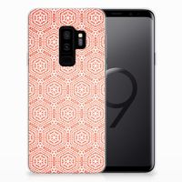 Samsung Galaxy S9 Plus TPU bumper Pattern Orange - thumbnail