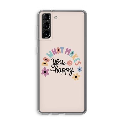 Happy days: Samsung Galaxy S21 Plus Transparant Hoesje