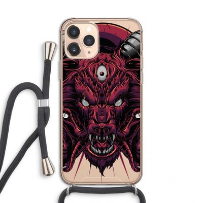Hell Hound and Serpents: iPhone 11 Pro Transparant Hoesje met koord
