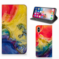 Bookcase Apple iPhone Xs Max Watercolor Dark - thumbnail