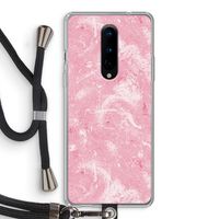 Abstract Painting Pink: OnePlus 8 Transparant Hoesje met koord