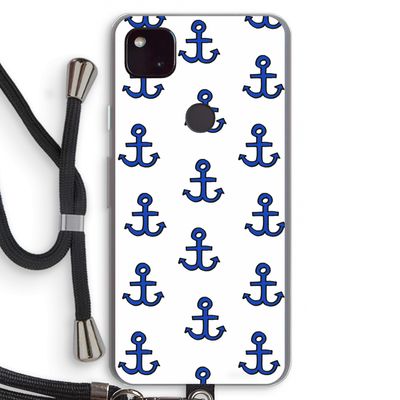 Ankers: Pixel 4a 5G Transparant Hoesje met koord