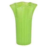 Atmosphera Bloemenvaas - groen - D16 x H25 cm - glas - hoge vaas