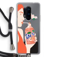 Peach please!: OnePlus 8 Pro Transparant Hoesje met koord