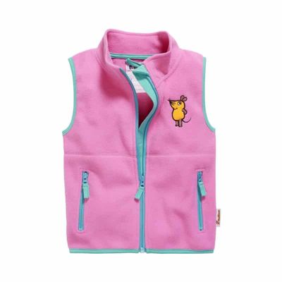 Playshoes fleece vestje muis fuchsia Maat