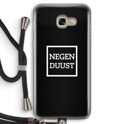 Negenduust black: Samsung Galaxy A5 (2017) Transparant Hoesje met koord