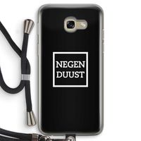 Negenduust black: Samsung Galaxy A5 (2017) Transparant Hoesje met koord