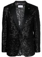 Philipp Plein blazer à ornements de sequins - Bleu - thumbnail