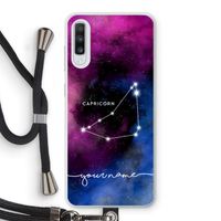 Sterrenbeeld - Donker: Samsung Galaxy A70 Transparant Hoesje met koord