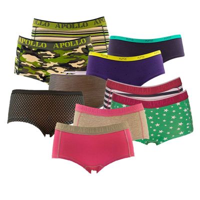 Combi Merkenhussel 6-Pack Hipsters Dames-XS