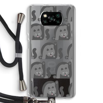 Cats: Xiaomi Poco X3 NFC Transparant Hoesje met koord