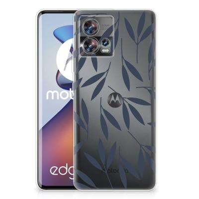 Motorola Edge 30 Fusion | TPU Case | Leaves Blue