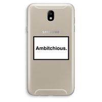 Ambitchious: Samsung Galaxy J7 (2017) Transparant Hoesje