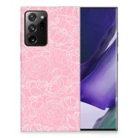 Samsung Galaxy Note20 Ultra | TPU Case | White Flowers