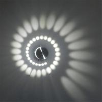 YWXLight Aluminium Binnenverlichting LED Wandlamp versier lichten AC 110-240V (Koel Wit)