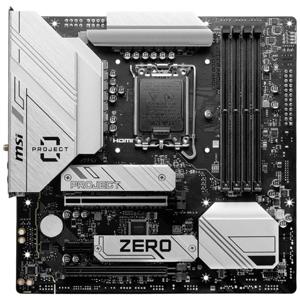 MSI B760M PROJECT ZERO Moederbord Socket Intel 1700 Vormfactor Micro-ATX Moederbord chipset Intel® B760