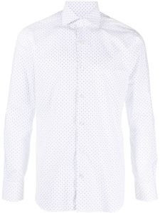 Barba chemise à pois - Blanc