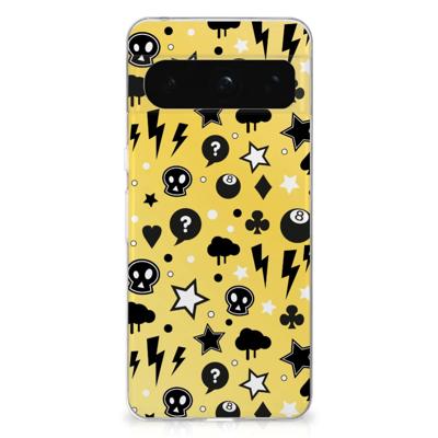 Silicone Back Case Google Pixel 8 Pro Punk Geel Silicone Back Case Google Pixel 8 Pro Punk Geel