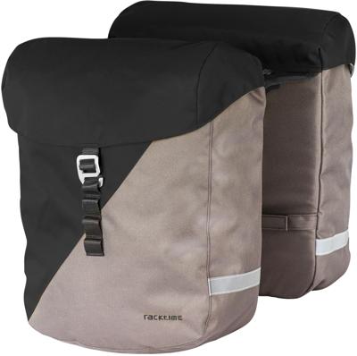 Racktime Double bag vida 2.0 carbon bl./st.black