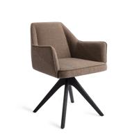 Jesper Home Eetkamerstoel 'Tome' Revolve Oak Black, kleur Idaho Patato
