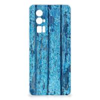Xiaomi Poco F5 Pro | Bumper Hoesje | Wood Blue