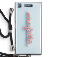 #nofilter: Sony Xperia XZ1 Transparant Hoesje met koord