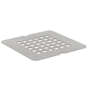 Ideal Standard Ultra Flat Solid afdekrooster vierkant 12,5 cm, betongrijs