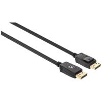 Manhattan DisplayPort Aansluitkabel DisplayPort-stekker, DisplayPort-stekker 3.00 m Zwart 353625 8K UHD DisplayPort-kabel