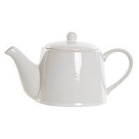 Theepot van wit porselein 1100 ml met handvat