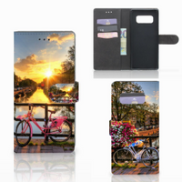 Samsung Galaxy Note 8 Flip Cover Amsterdamse Grachten - thumbnail