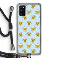 Leeuwenkoppen: Samsung Galaxy A41 Transparant Hoesje met koord