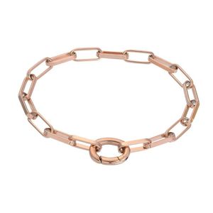 iXXXi Schakel Armband Square Chain Rosé