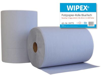 NORDVLIES poetspapier "bluetech putzpap. bluetech 2-pack blue size 38x38cm