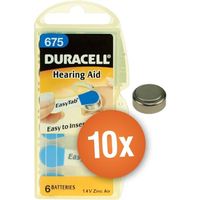 Duracell gehoorapparaat batterijen - Type 675 - 10 x 6 stuks - thumbnail
