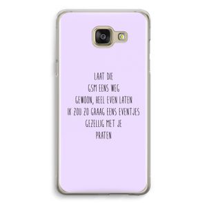 GSM: Samsung Galaxy A5 (2016) Transparant Hoesje