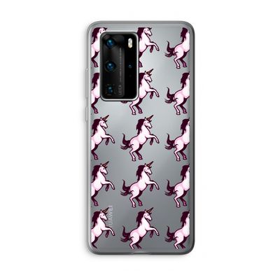 Musketon Unicorn: Huawei P40 Pro Transparant Hoesje