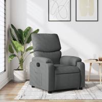 Fauteuil verstelbaar stof donkergrijs - thumbnail