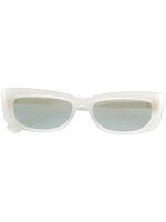 Christian Roth Dreesen rectangular sunglasses - Blanc - thumbnail