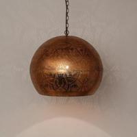 Oosterse hanglamp filigrain stijl open vintage koper 400mm