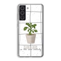 Kamerplant op vensterruit: Samsung Galaxy S21 FE Transparant Hoesje