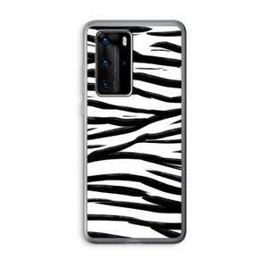 Zebra pattern: Huawei P40 Pro Transparant Hoesje