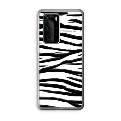 Zebra pattern: Huawei P40 Pro Transparant Hoesje