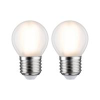 Paulmann 28639 LED-lamp Energielabel F (A - G) E27 5 W Warmwit (Ø x h) 45 mm x 78 mm 2 stuk(s)