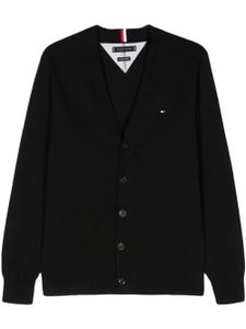 Tommy Hilfiger cardigan 1985 à col v - Noir