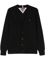 Tommy Hilfiger cardigan 1985 à col v - Noir - thumbnail